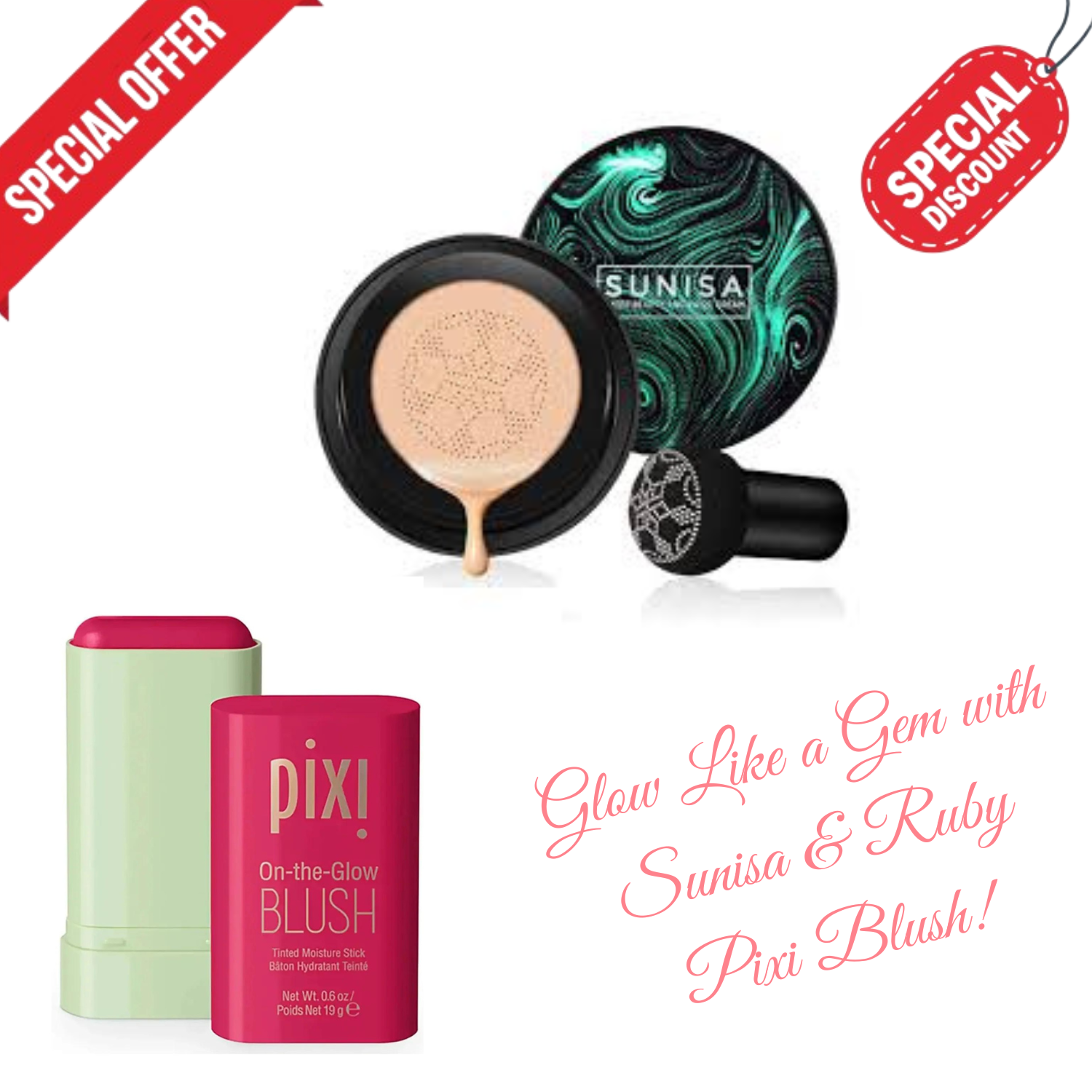 Sunisa Foundation Base||Waterproof Mushroom Head Air Cushion ||