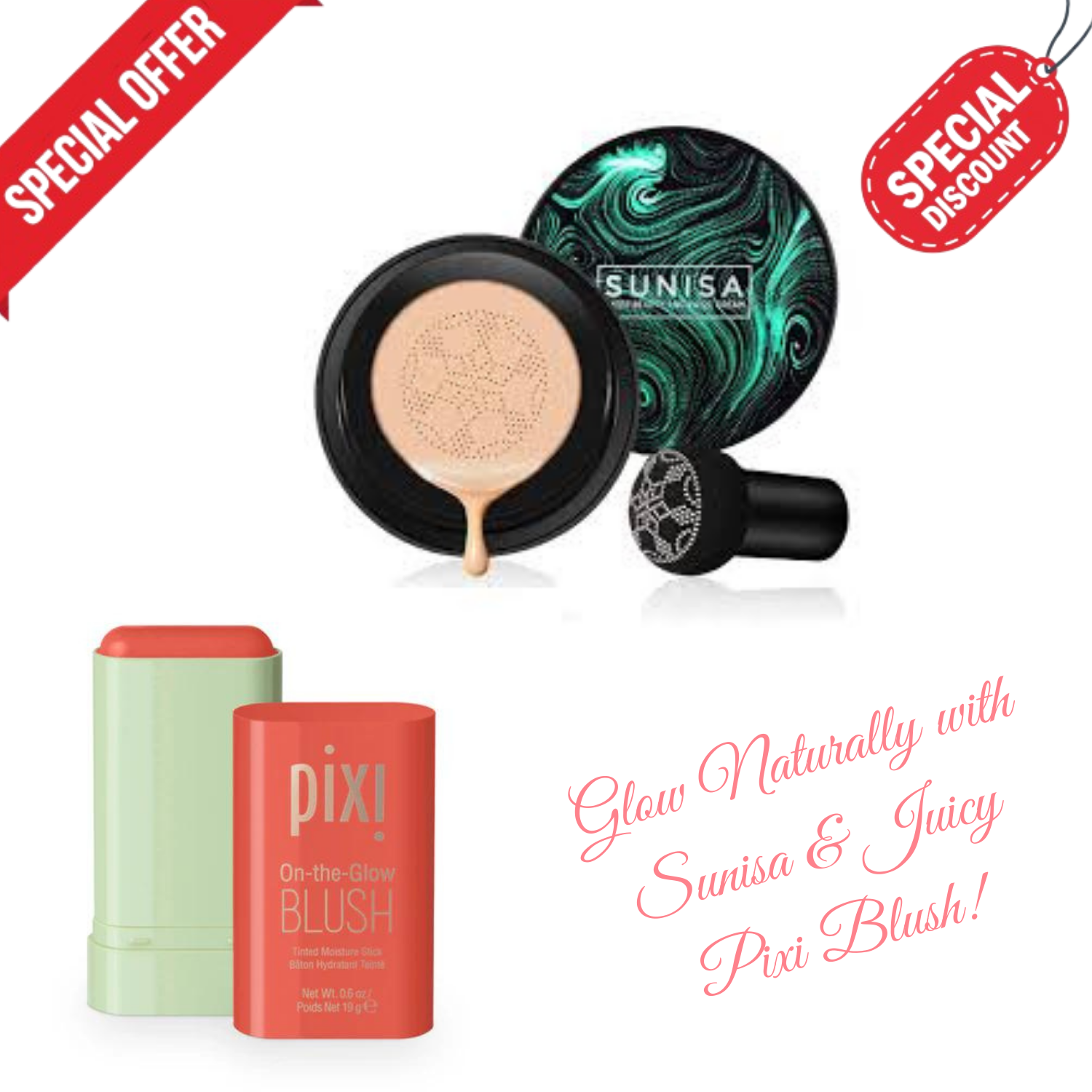 Sunisa Foundation Base||Waterproof Mushroom Head Air Cushion ||