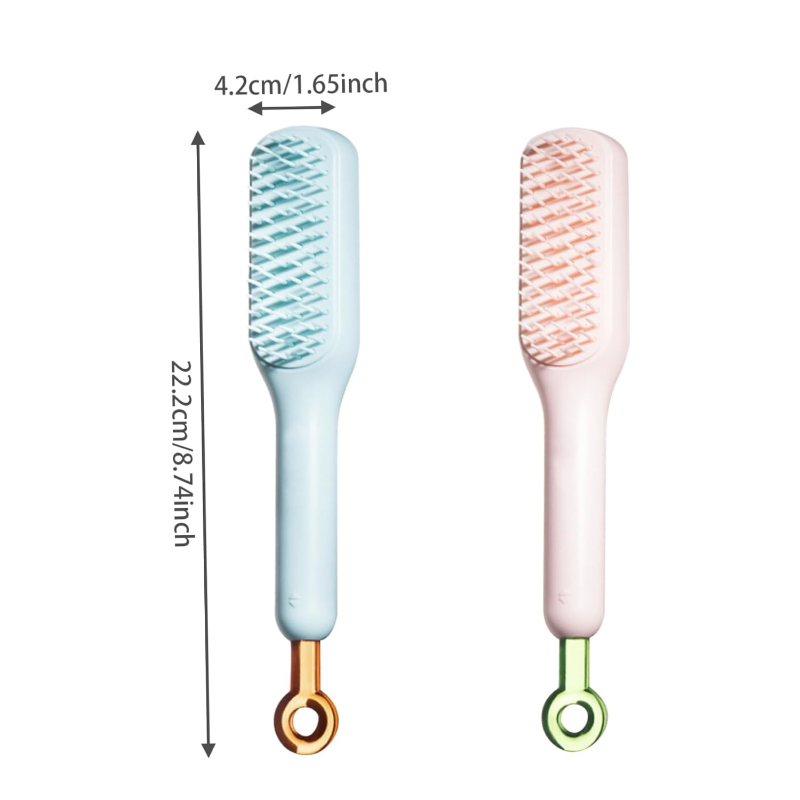 Self Cleaning Hair Brush||One-click Cleaning Telescopic Hair Comb