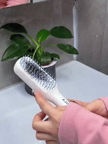 Self Cleaning Hair Brush||One-click Cleaning Telescopic Hair Comb