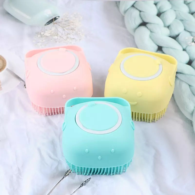 Silicone Bath And Body Shower Brush With Liquid Soap Dispenser||Soap Dispenser Body Brush