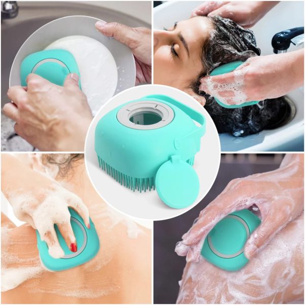 Silicone Bath And Body Shower Brush With Liquid Soap Dispenser||Soap Dispenser Body Brush