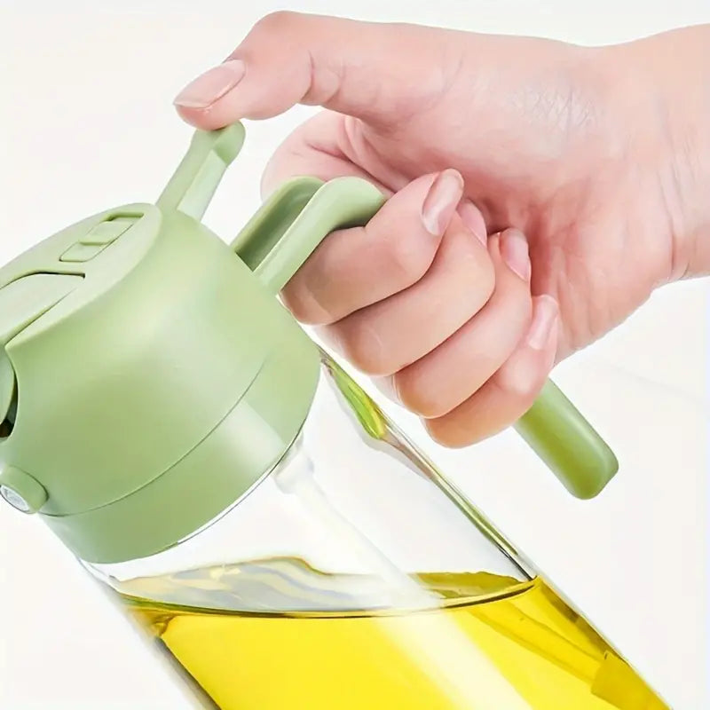 2 In 1 Glass Oil Sprayer|| Kitchen Oil Spray Bottle And Dispenser