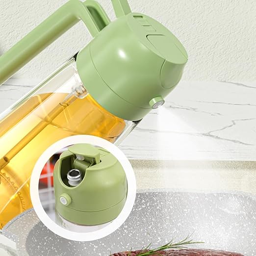 2 In 1 Glass Oil Sprayer|| Kitchen Oil Spray Bottle And Dispenser