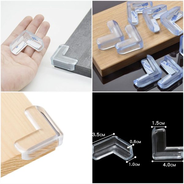 4 Pcs Set Child Safety Corner Protector||Reusable Baby Silicone Protector