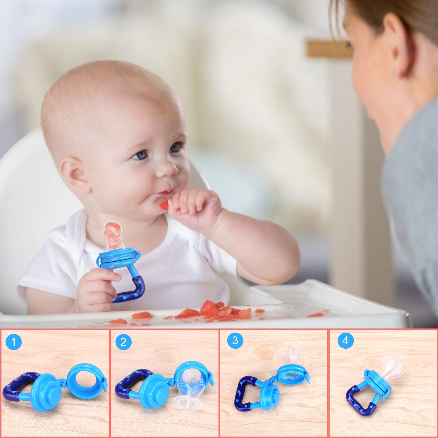 Baby Fruit Pacifier||Fresh Fruit Feeder||Teether Pacifier ||Safe Silicone Pacifier