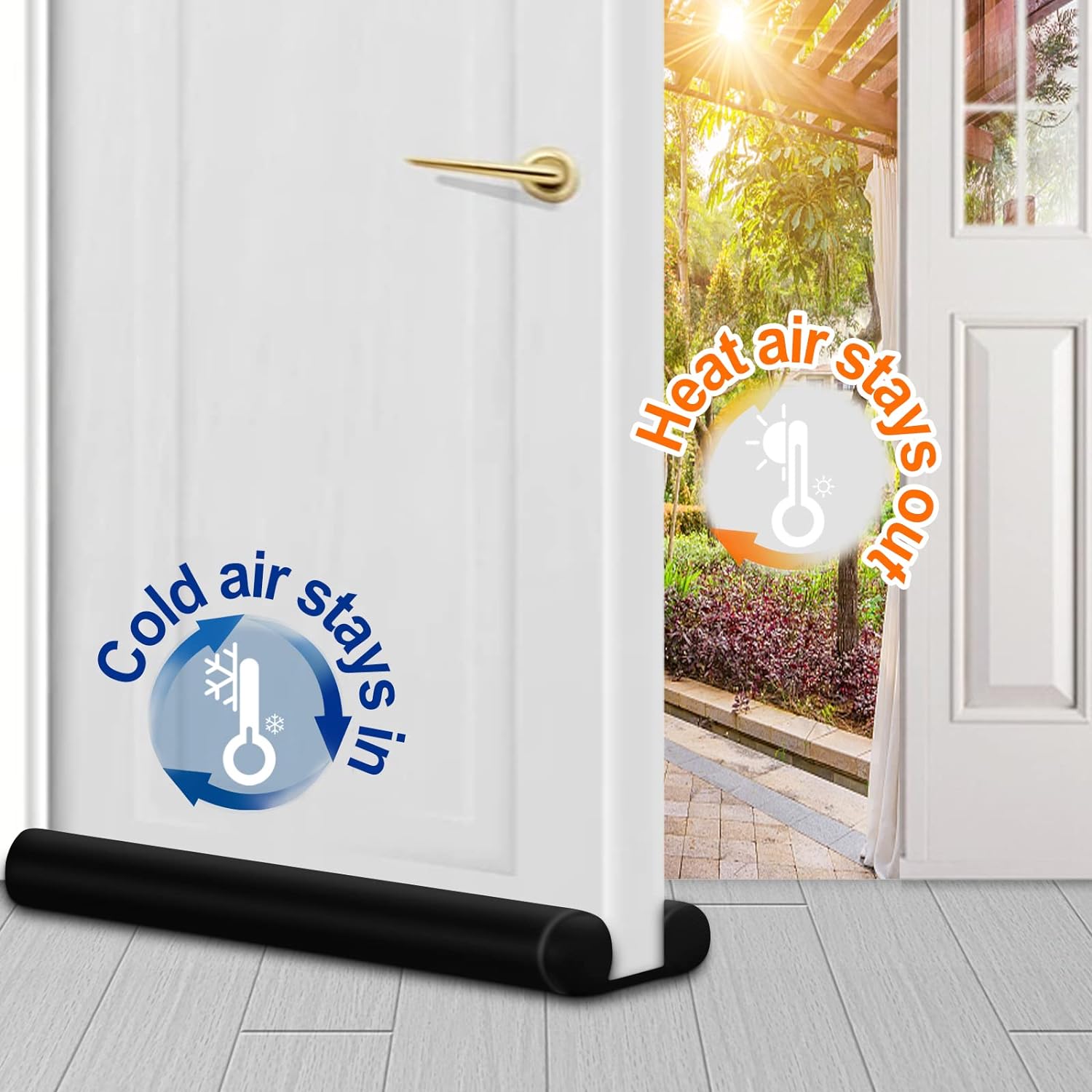 Door Dust Stopper|| Door Draft Dust And Air Stopper||Twin Door Draft Protector||Pack of 3