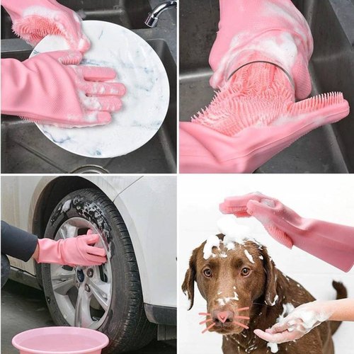 Silicone Washing Gloves||Dishwashing Gloves